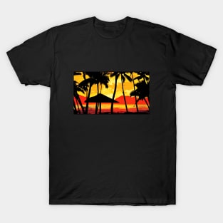 Scarface Mural Miami Sunset T-Shirt